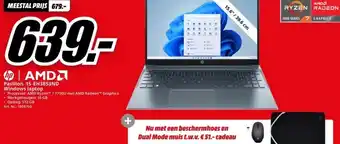 MediaMarkt hp | AMD Pavilion 15-EH3853ND Windows laptop aanbieding
