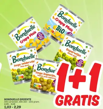 Dekamarkt BONDUELLE GROENTE aanbieding