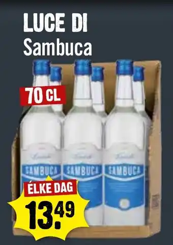 Dirck 3 Luce di sambuca aanbieding