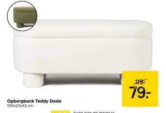 Xenos Opbergbank Teddy Dodo aanbieding