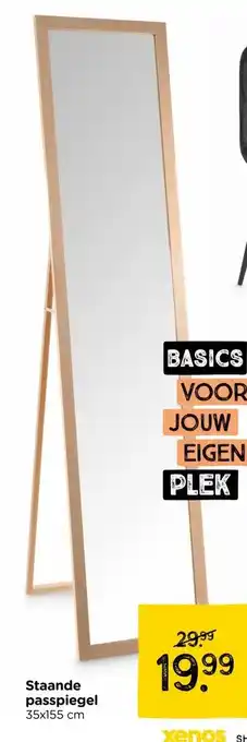 Xenos Staande passpiegel aanbieding