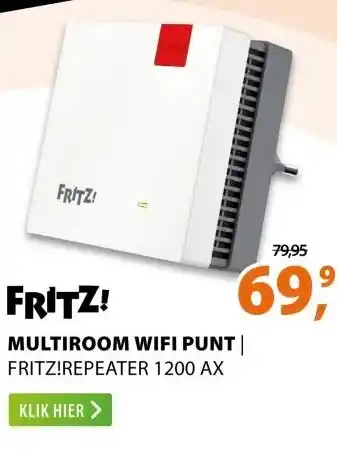 Expert AVM FRITZ!Repeater 1200 AX aanbieding