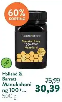 Holland & Barrett Manukahoning 100+ MGO Monofloraal aanbieding