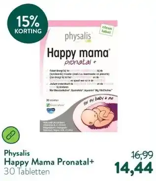 Holland & Barrett Happy Mama Pronatal+ aanbieding