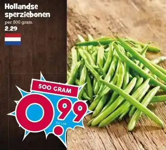 Boon`s Markt Hollandse sperziebonen aanbieding