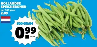 Boon`s Markt HOLLANDSE SPERZIEBONEN per 500 gram aanbieding