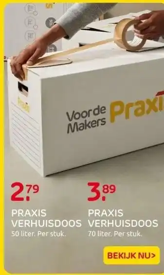 Praxis VERHUISDOOS aanbieding