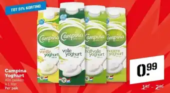 Coop Campina Yoghurt aanbieding