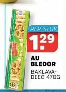 Sahan Supermarkten Au Bledor Baklavadeeg 470g aanbieding