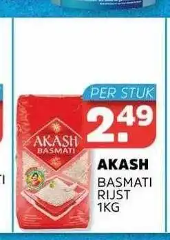 Sahan Supermarkten Akash Basmati Rijst 1Kg aanbieding