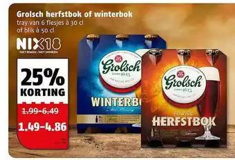 Poiesz Grolsch Herfstbok Of Winterbok 25% Korting aanbieding