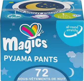 Amazon Magics Pyjamabroek - 72x Absorberende Nachtkleding - Kinderen 8-15 Jaar, Maat L (27-57 Kg) - 72 Absorberende Luiers, 6 Verpak aanbieding