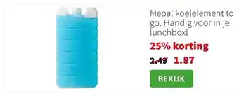Intratuin Mepal koelelement to go. Handig voor in je lunchbox! aanbieding
