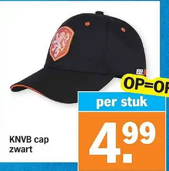 Albert Heijn KNVB cap zwart aanbieding