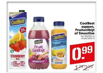 Coop CoolBest Sappen, Fruitontbijt Of Smoothies aanbieding