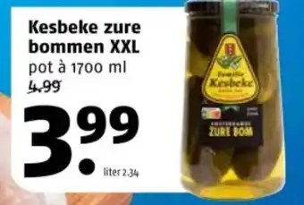Poiesz Kesbeke zure bommen XXL aanbieding
