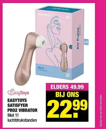 Big Bazar Easytoys Satisfyer Pro2 Vibrator aanbieding