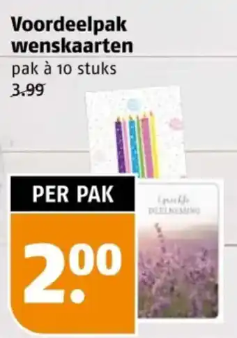 Poiesz Voordeelpak wenskaarten aanbieding