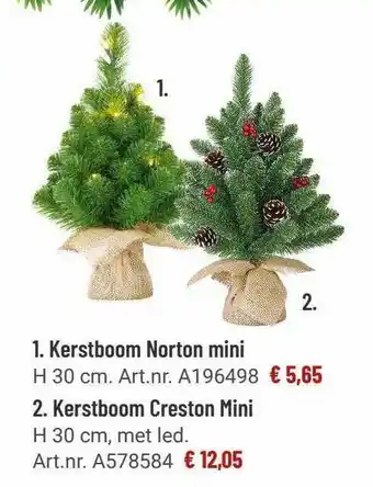 Manutan Kerstboom Norton Mini Of Kerstboom Creston Mini aanbieding