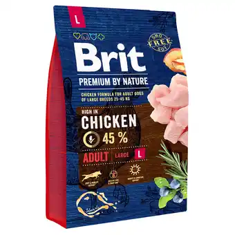 Zooplus 3kg Brit Premium by Nature Adult L droogvoer voor honden aanbieding
