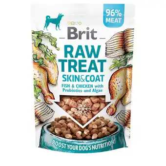 Zooplus 40g Brit Raw Treat Skin & Coat Gevriesdroogde Treat en Topper hondensnacks aanbieding