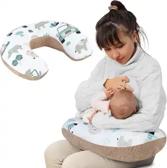 Amazon Klein voedingskussen Minky 130 cm - Compact voedingskussen klein borstvoedingskussen Nursing Breastfeeding Pillow voor onderw aanbieding