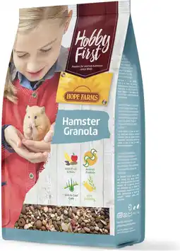 Intratuin HobbyFirst Hope Farms hamstervoer Granola 800 g aanbieding