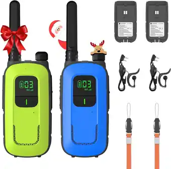 Amazon Radioddity PR-T3 Walkie Talkie voor Kinderen PMR446 Radio voor 3-12 jaar Kinderen met 16 kanalen Zaklamp VOX 4 km Bereik Opla aanbieding