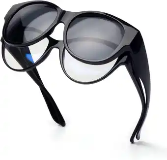 Amazon Face Shadow Gepolariseerde overzet zonnebril voor dames, overzetzonnebril voor brildragers, clip on zonnebril, uv-bescherming aanbieding