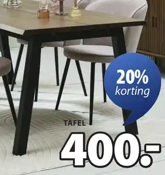 Jysk ROYALOAK SKOVLUNDE TAFEL aanbieding