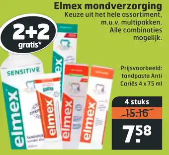 Trekpleister Elmex mondverzorging 75ml aanbieding