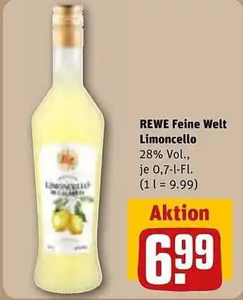 Rewe DE REWE Feine Welt Limoncello aanbieding