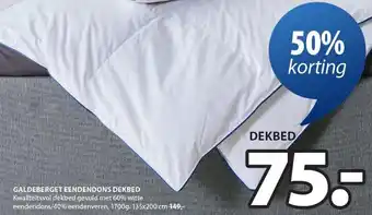 Jysk GALDEBERGET EENDENDONS DEKBED aanbieding