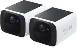 Amazon Eufy security S220 SoloCam 2-pack, zonbeveiligingscamera, draadloze buitencamera, altijd stroom, resolutie van 2k, draadloos, aanbieding