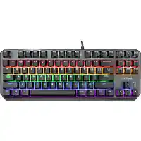 MediaMarkt TRUST GXT834 Callaz - Bedraad TKL (Ten-Key-Less) Toetsenbord - RGB-verlichting - Mechanisch - Qwerty - Zwart aanbieding