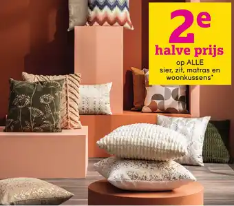 Leen Bakker Alle sier zit matras en woonkussens aanbieding