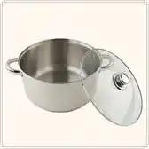 Bol.com OTIX Soeppan - Inductie - 10 Liter - Met Glazen Deksel - Stampotpan - RVS - 26x183cm aanbieding