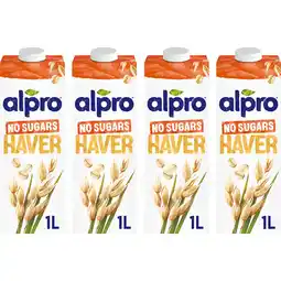 Albert Heijn Alpro Haverdrink zonder suikers 4-pack aanbieding