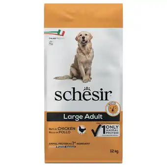 Zooplus 2x 12kg Schesir Dog Large Adult met kip droog hondenvoer aanbieding