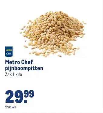 Makro Metro chef pijnboompitten aanbieding