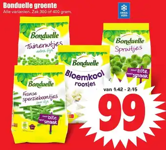 Dirk Bonduelle groente 300 of 400 gram aanbieding