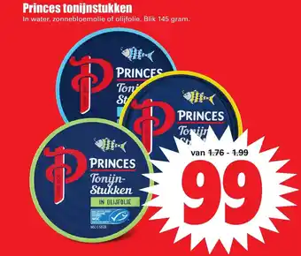 Dirk Princes tonijnstukken 145 gram aanbieding