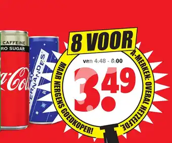 Dirk Coca-Cola, Fanta, Sprite of Fernandes 250 ml aanbieding