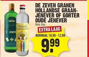 Dirk De zeven granen hollandse graan-jenever of gorter oude jenever aanbieding