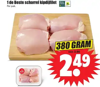 Dirk Scharrel kipdijfilet 380 gram aanbieding