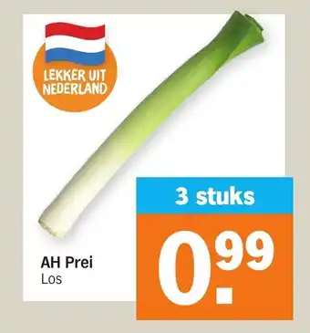 Albert Heijn Prei aanbieding