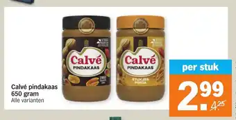 Albert Heijn Calve pindakaas 650 gram aanbieding