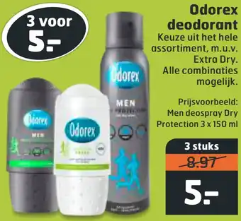 Trekpleister Odorex deodorant aanbieding