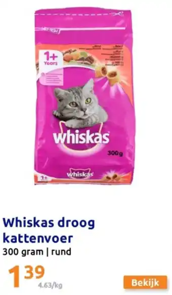Action Whiskas droog kattenvoer aanbieding
