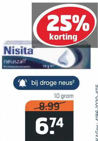 Trekpleister Nisita 10 gram aanbieding